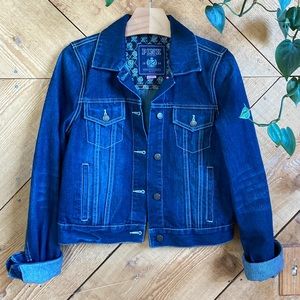 EUC Pink denim Jacket (L)